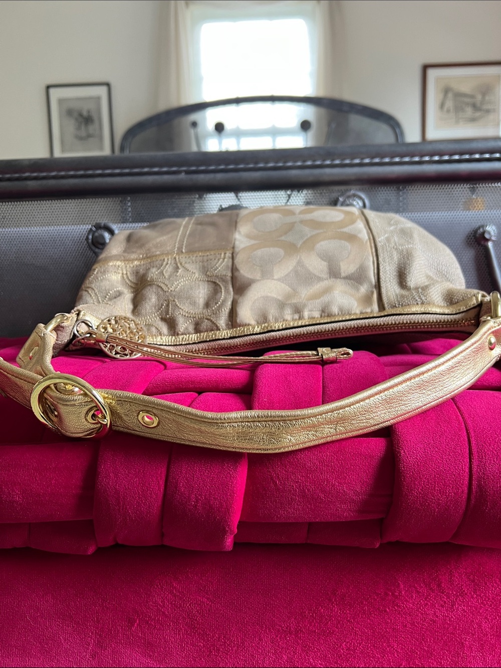 Coach Y2K Ali Patchwork Bag-EUC - Picture 9 of 13